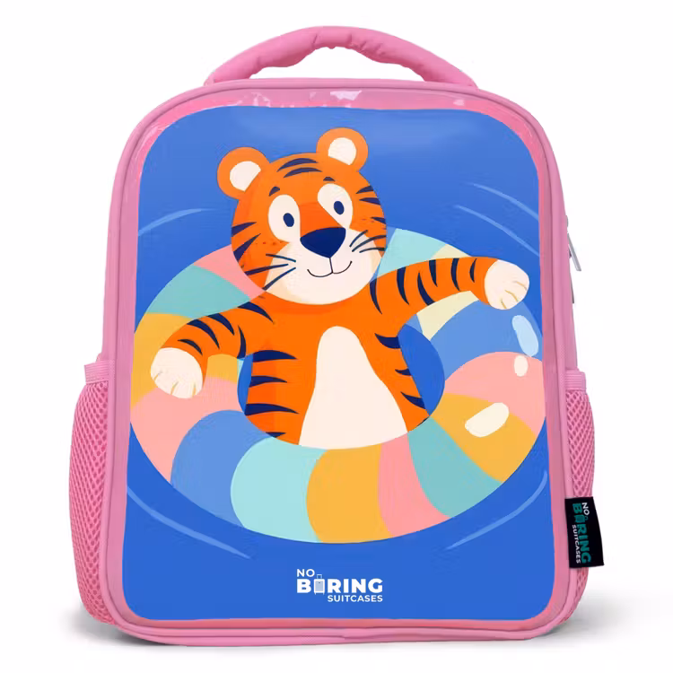 Sac à dos enfant - Rose - Tigre - Bandeau de natation - Eau — 1
