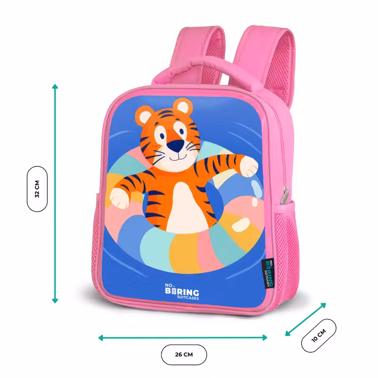 Sac à dos enfant - Rose - Tigre - Bandeau de natation - Eau — 3