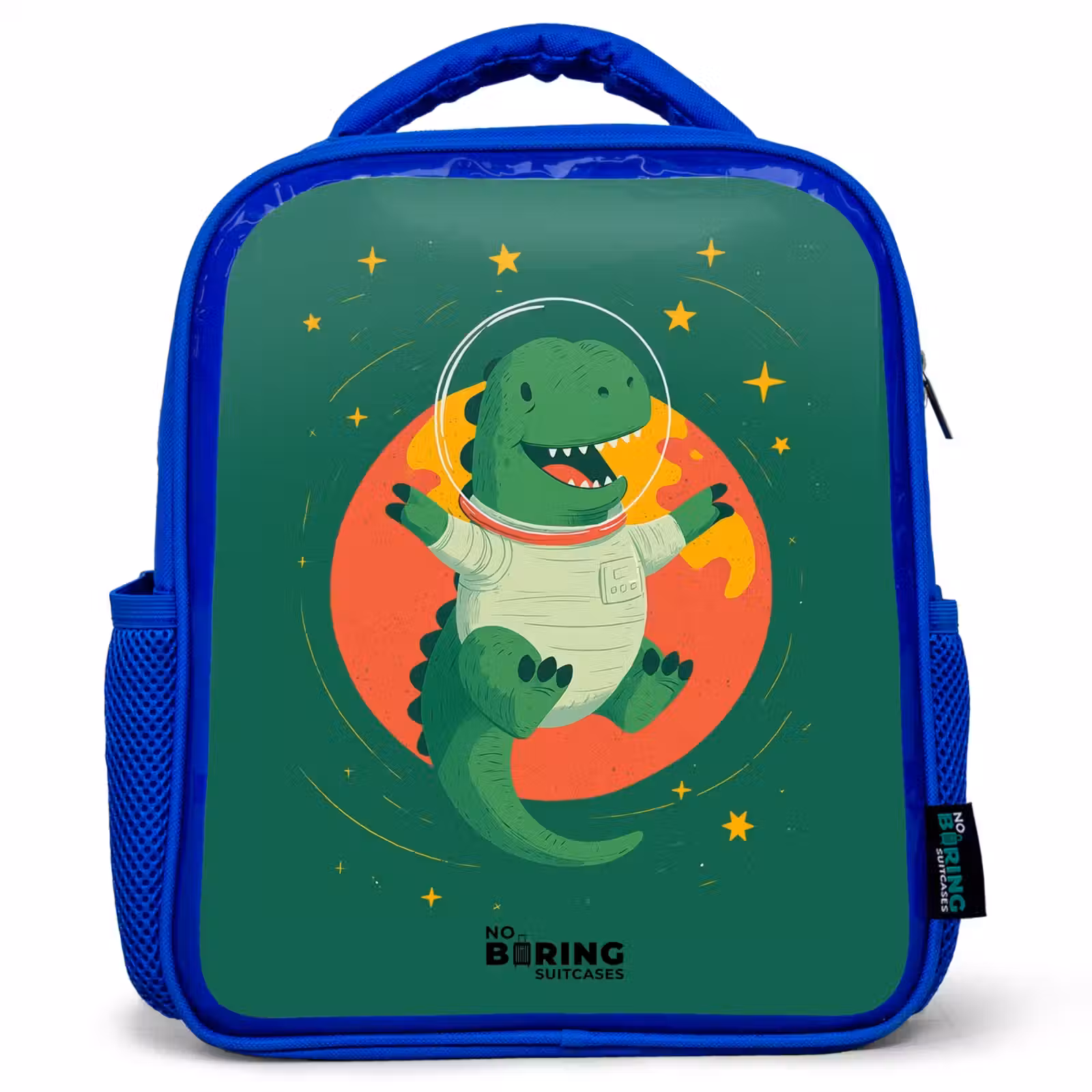 Sac à dos enfant - Bleu - Dino - Planète - Étoiles - Vert — 1