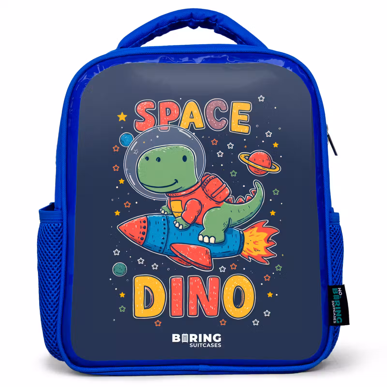 Sac à dos enfant - Bleu - Dino - Vert - Fusée - Étoiles — 1