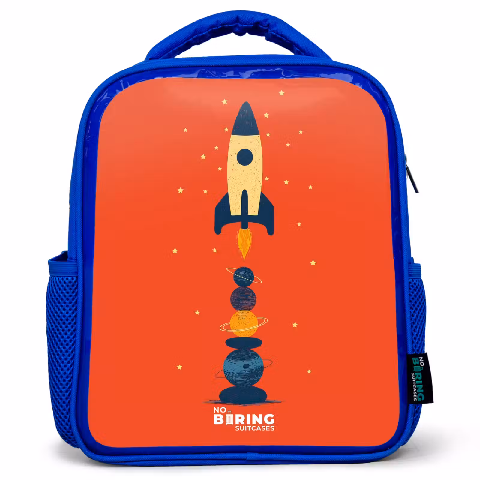 Sac à dos enfant - Bleu - Fusée - Étoiles - Planètes — 1