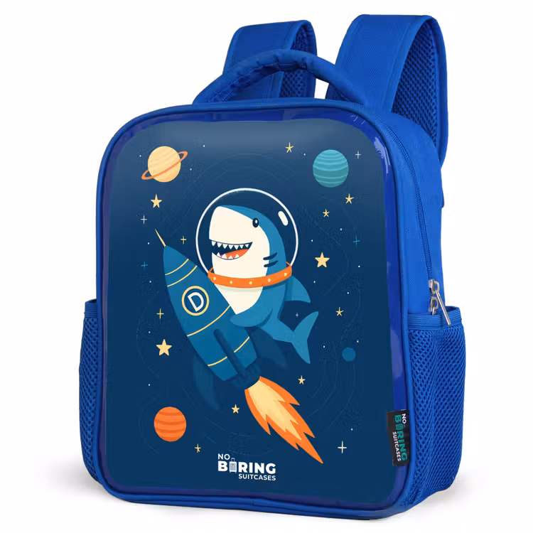 Sac à dos enfant - Bleu - Animal - Espace - Planète - Fusée — 7