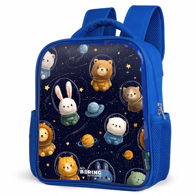 Sac à dos enfant - Bleu - Animaux - Astronaute - Planètes - Étoiles — 7
