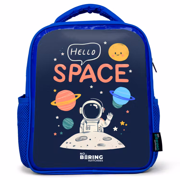 Sac à dos enfant - Bleu - Astronaute - Citation - Planètes - Étoiles — 1