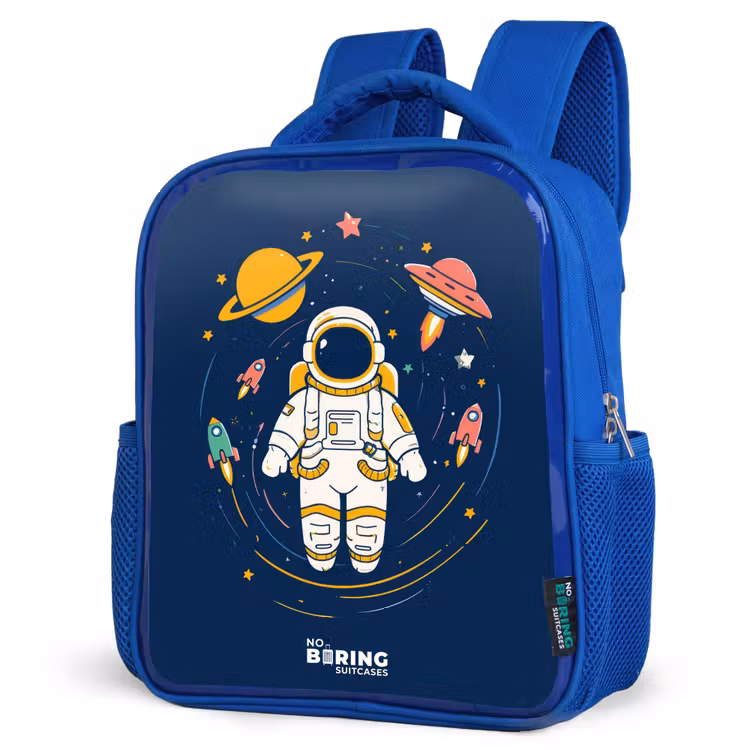 Sac à dos enfant - Bleu - Astronaute - Planète - Étoiles - Fusée — 7