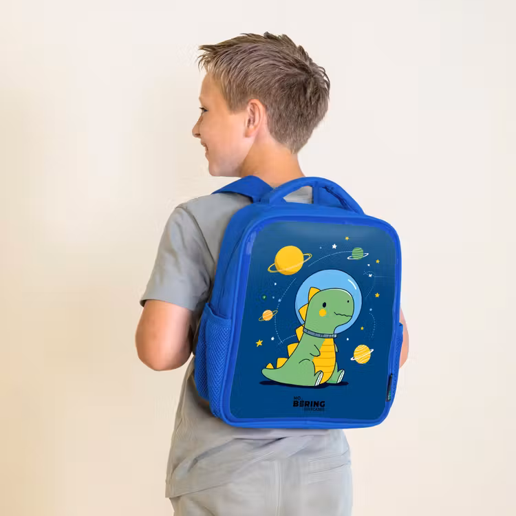 Sac à dos enfant - Bleu - Dino - Planète - Étoile - Bleu — 2