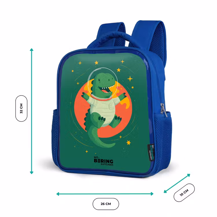 Sac à dos enfant - Bleu - Dino - Planète - Étoiles - Vert — 6