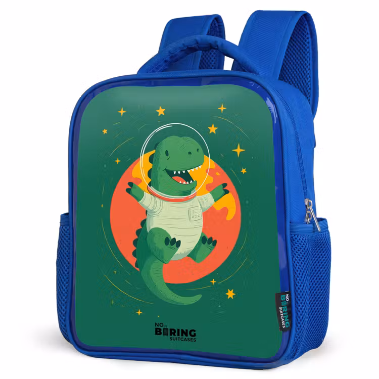 Sac à dos enfant - Bleu - Dino - Planète - Étoiles - Vert — 7