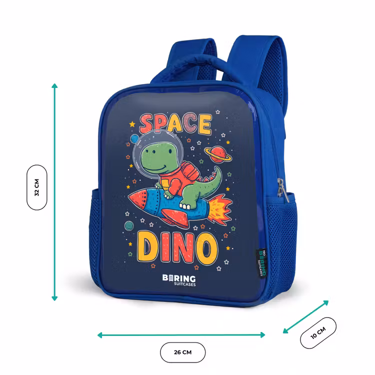 Sac à dos enfant - Bleu - Dino - Vert - Fusée - Étoiles — 6