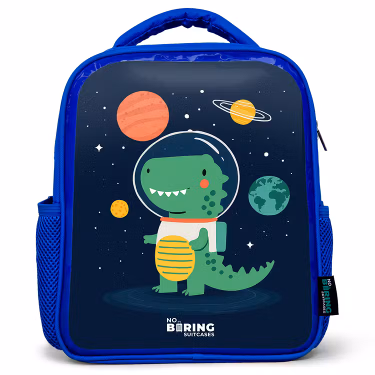Sac à dos enfant - Bleu - Espace - Dino - Planètes - Étoiles — 1