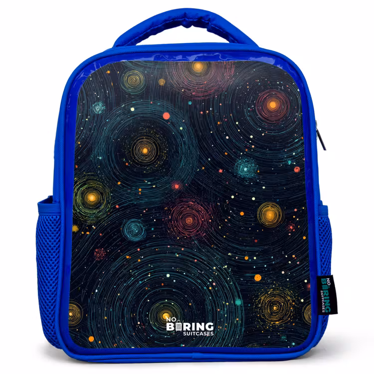 Sac à dos enfant - Bleu - Étoiles - Planètes - Colorées — 1
