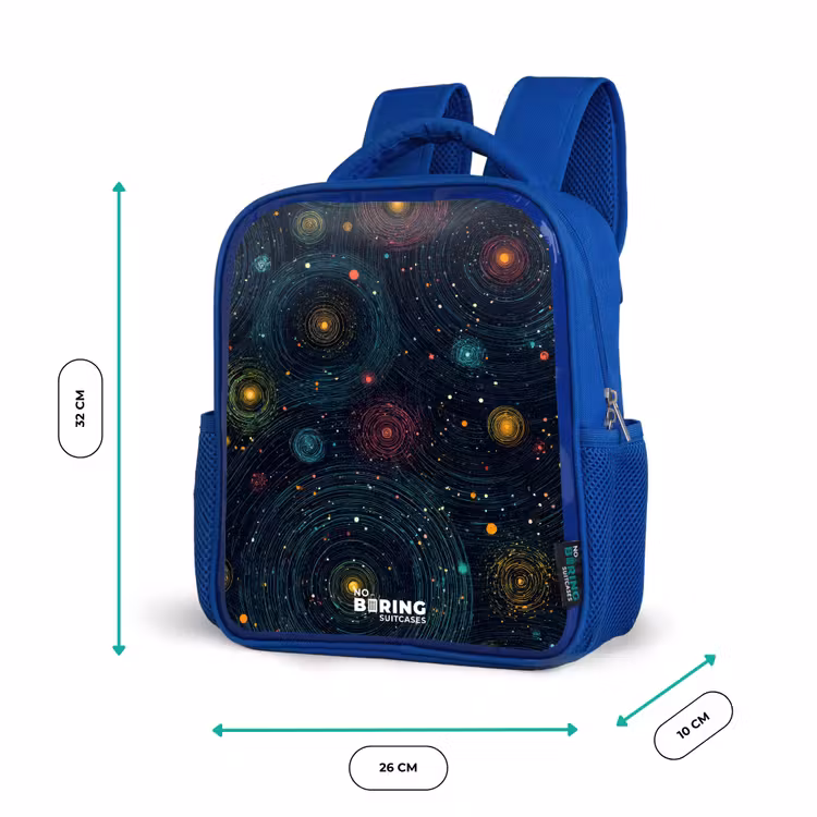 Sac à dos enfant - Bleu - Étoiles - Planètes - Colorées — 6