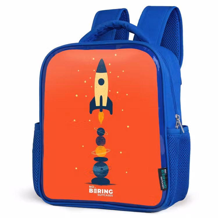 Sac à dos enfant - Bleu - Fusée - Étoiles - Planètes — 7