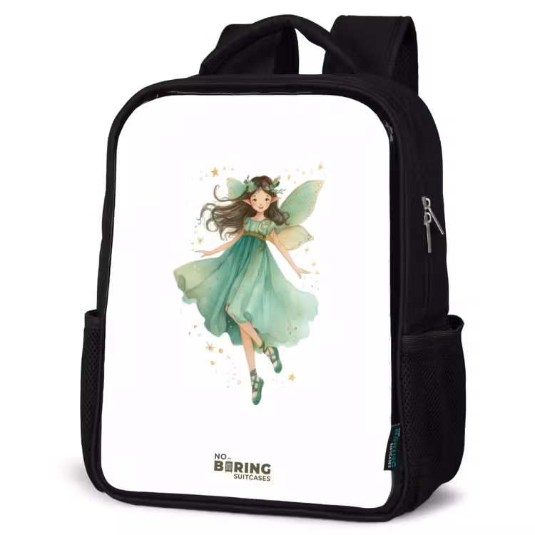 Sac à dos enfant - Noir - Elfe vert flottant — 6