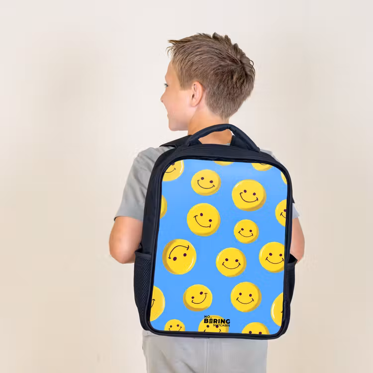 Sac à dos enfant - Noir - Joyeuse pluie souriante — 2
