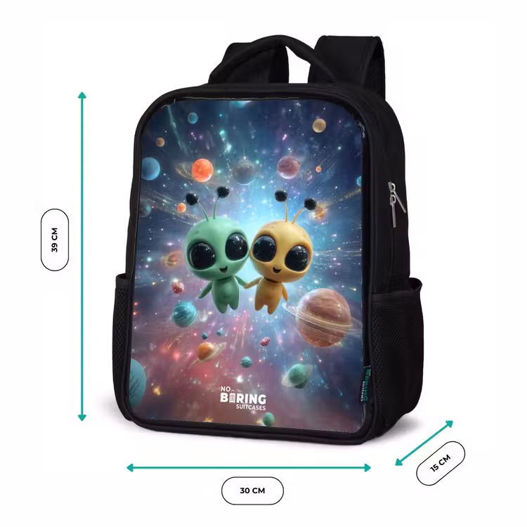 Sac à dos enfant - Noir - Joyeux amis extraterrestres — 8