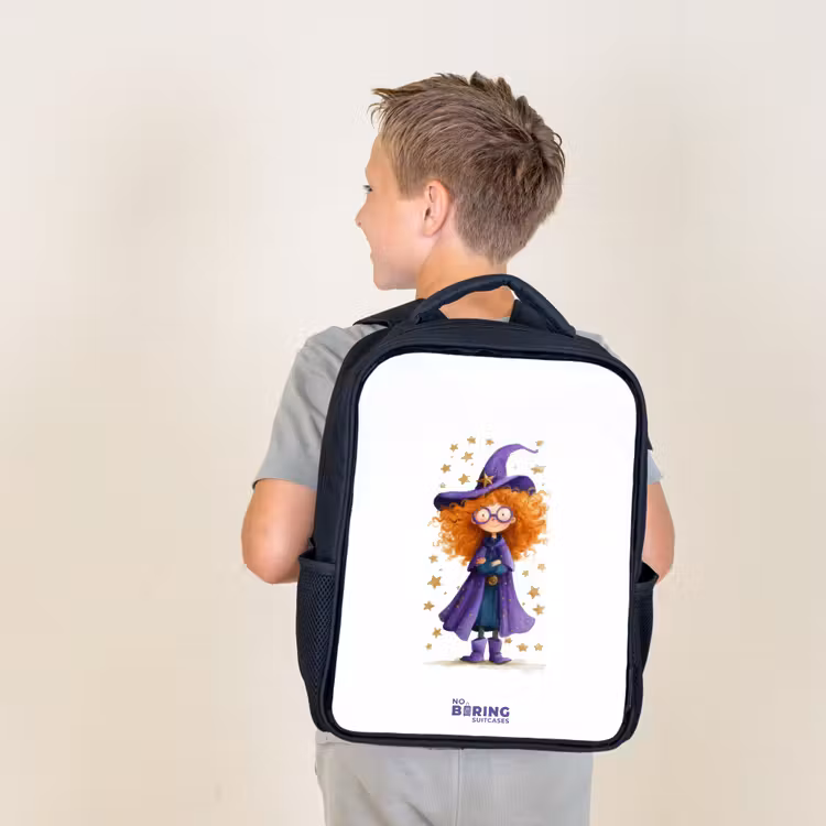 Sac à dos enfant - Noir - La magie des étoiles avec les boucles — 2
