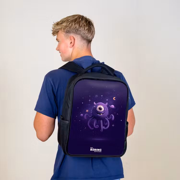 Sac à dos enfant - Noir - Monstre cosmique à tentacules — 5