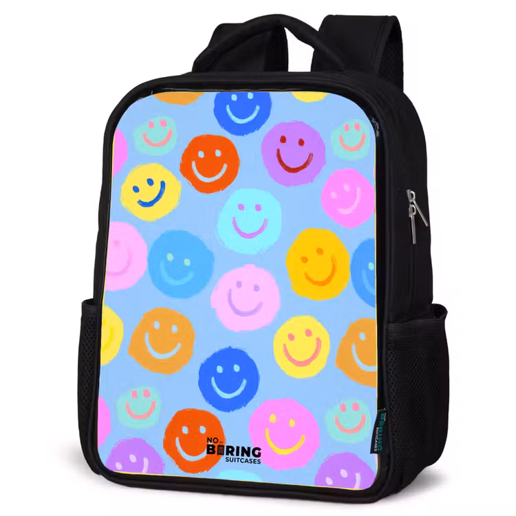 Sac à dos enfant - Noir - Motif joyeux de smileys — 6