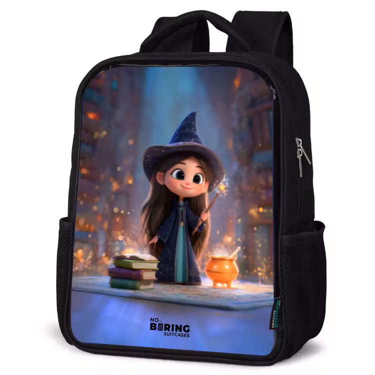 Sac à dos enfant - Noir - Petite enchanteresse dans la bibliothèque — 6