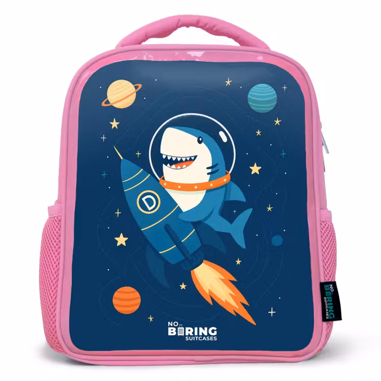 Sac à dos enfant - Rose - Animal - Espace - Planète - Fusée — 1