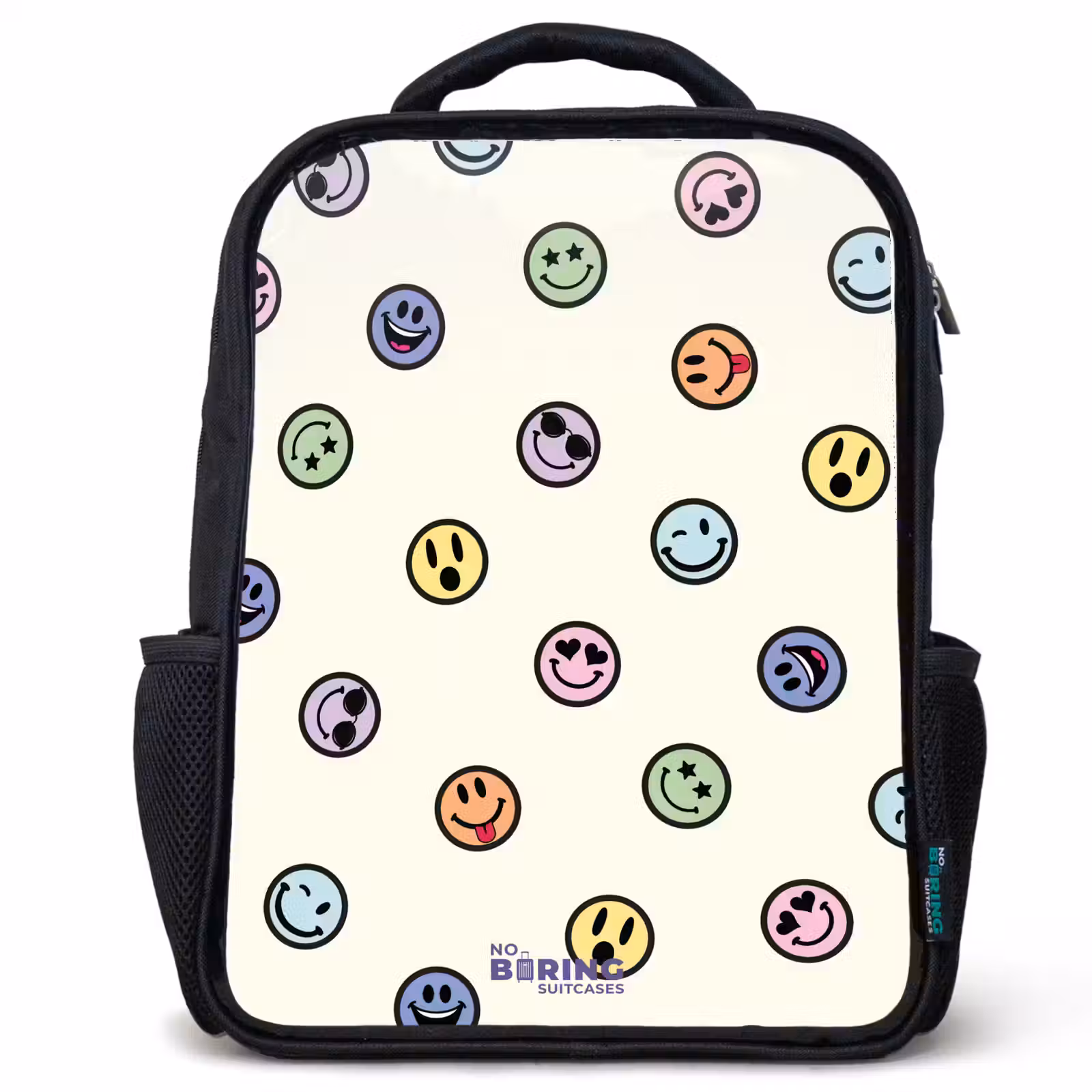 Sac à dos enfant - Noir - Mélange de smileys espiègles — 1