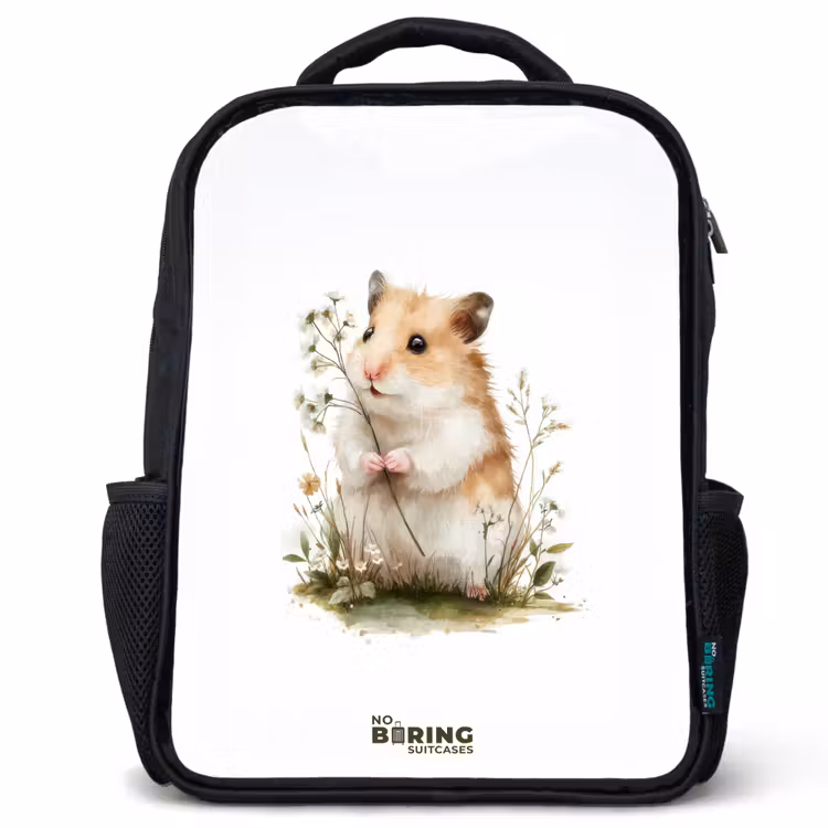 Sac à dos enfant - Noir - Animal - Nature - Hamster — 1