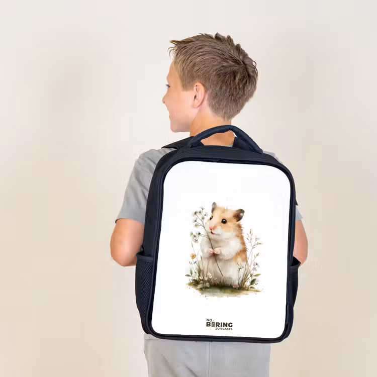 Sac à dos enfant - Noir - Animal - Nature - Hamster — 2