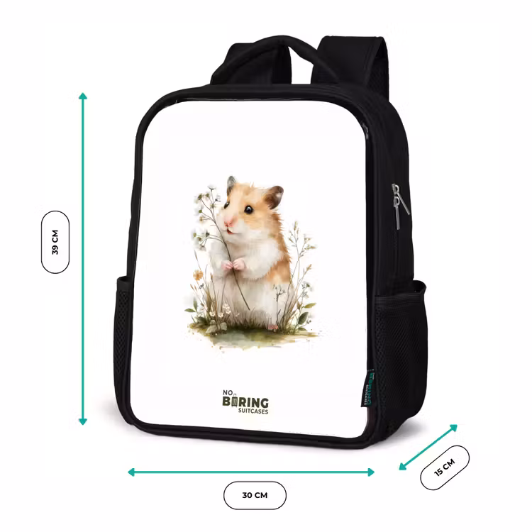 Sac à dos enfant - Noir - Animal - Nature - Hamster — 8