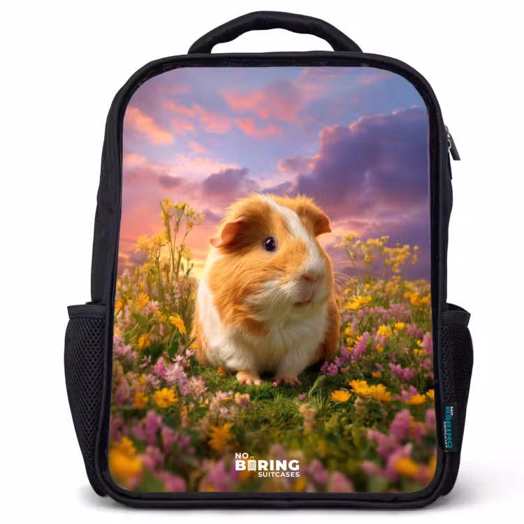 Sac à dos enfant - Noir - Cochon d'Inde - Nature - Animal — 1