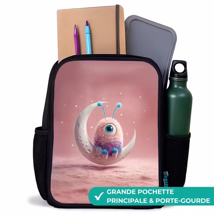 Sac à dos enfant - Noir - Fauteuil à bascule avec Fluffy Weasel — 10