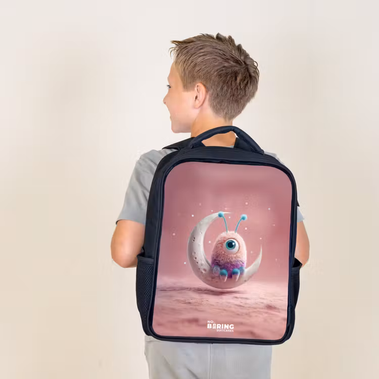 Sac à dos enfant - Noir - Fauteuil à bascule avec Fluffy Weasel — 2