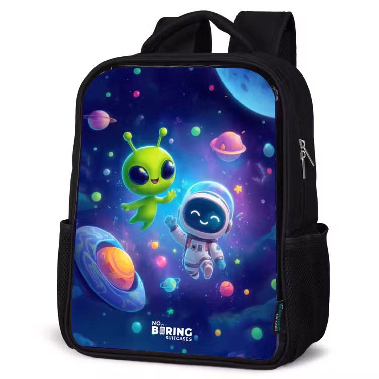 Sac à dos enfant - Noir - Joyeuse rencontre dans l'espace — 6