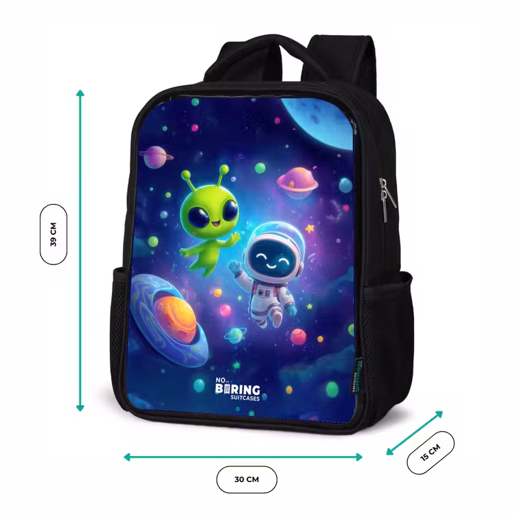 Sac à dos enfant - Noir - Joyeuse rencontre dans l'espace — 8