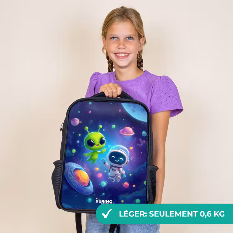 Sac à dos enfant - Noir - Joyeuse rencontre dans l'espace — 9