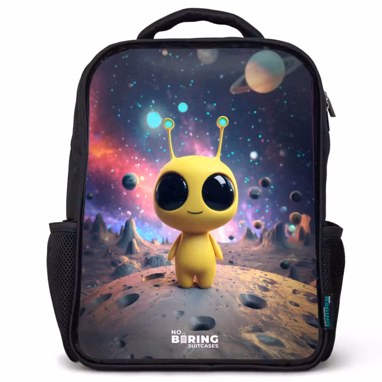 Sac à dos enfant - Noir - Joyeux petit extraterrestre — 1