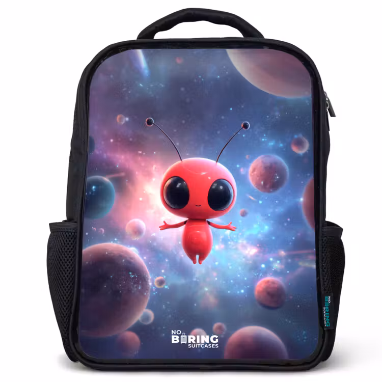 Sac à dos enfant - Noir - L'être rouge de l'espace dans la danse cosmique — 1