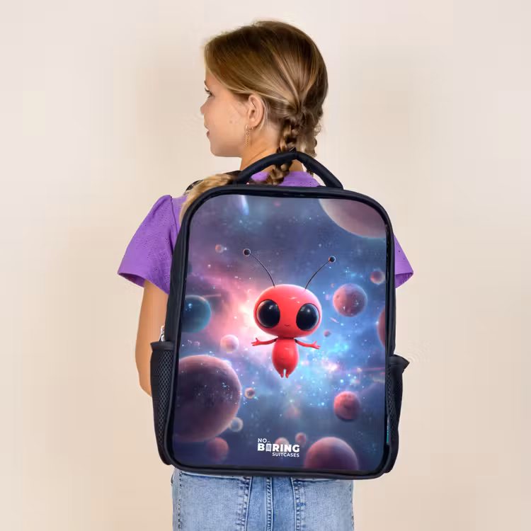 Sac à dos enfant - Noir - L'être rouge de l'espace dans la danse cosmique — 4