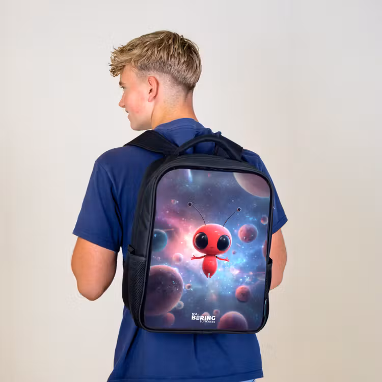 Sac à dos enfant - Noir - L'être rouge de l'espace dans la danse cosmique — 5