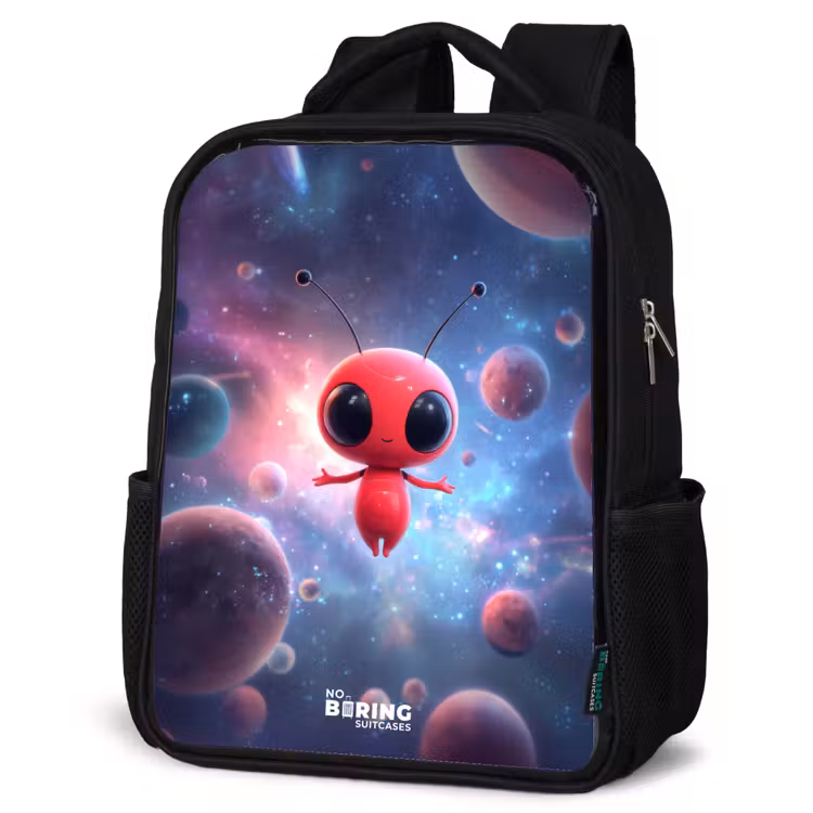 Sac à dos enfant - Noir - L'être rouge de l'espace dans la danse cosmique — 6
