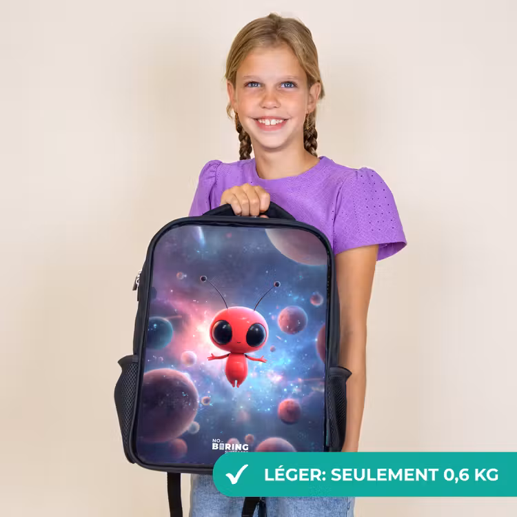 Sac à dos enfant - Noir - L'être rouge de l'espace dans la danse cosmique — 9