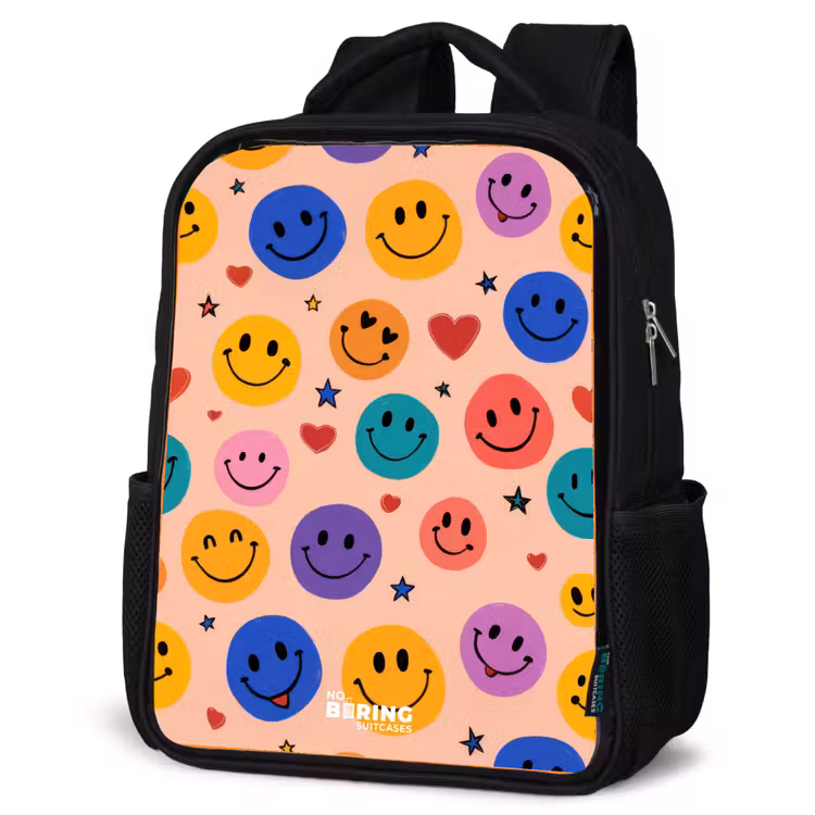 Sac à dos enfant - Noir - Motif Smiley joyeux — 6