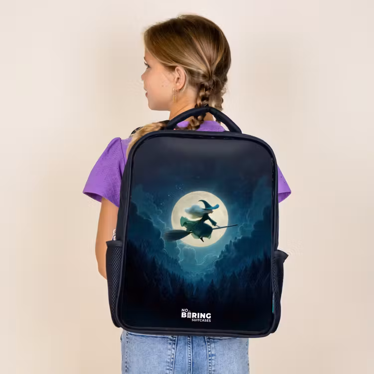 Sac à dos enfant - Noir - Sorcière au clair de lune — 4