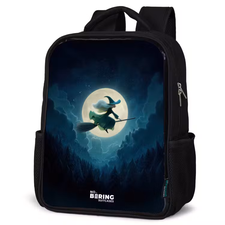 Sac à dos enfant - Noir - Sorcière au clair de lune — 6