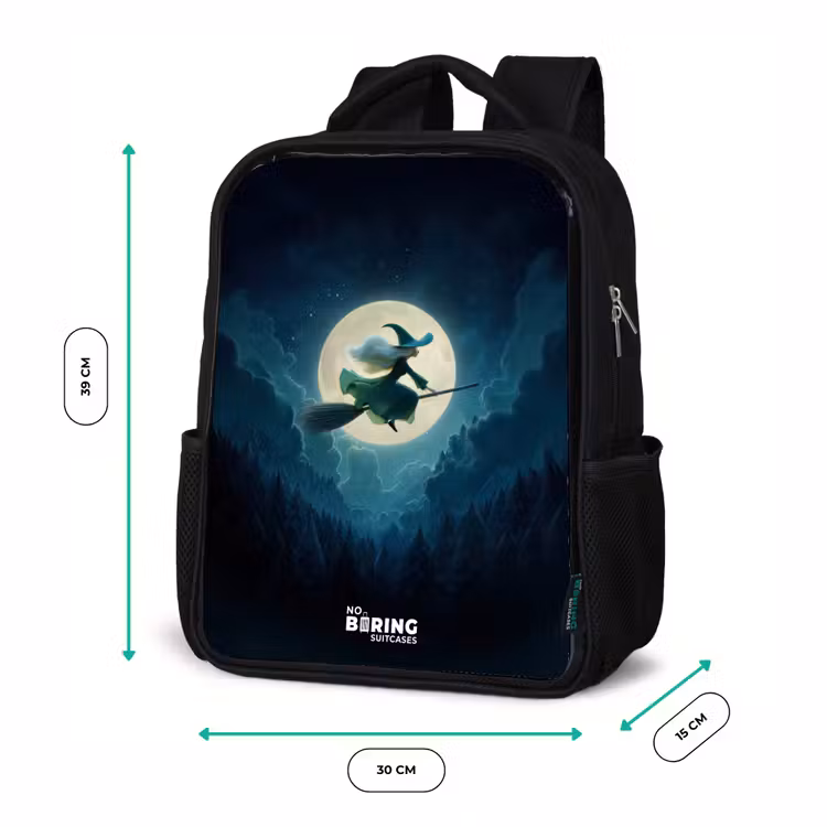 Sac à dos enfant - Noir - Sorcière au clair de lune — 8