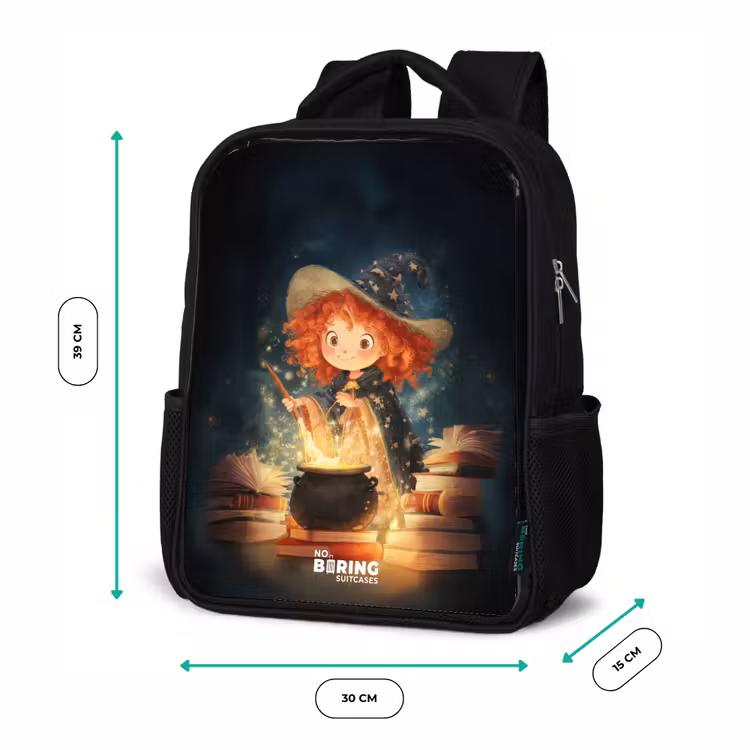 Sac à dos enfant - Noir - Sorcière avec potion étincelante — 8