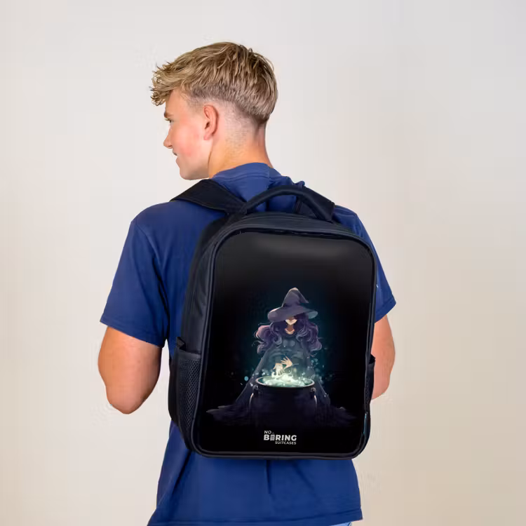 Sac à dos enfant - Noir - Sorcière - Chaudron - Magie — 5