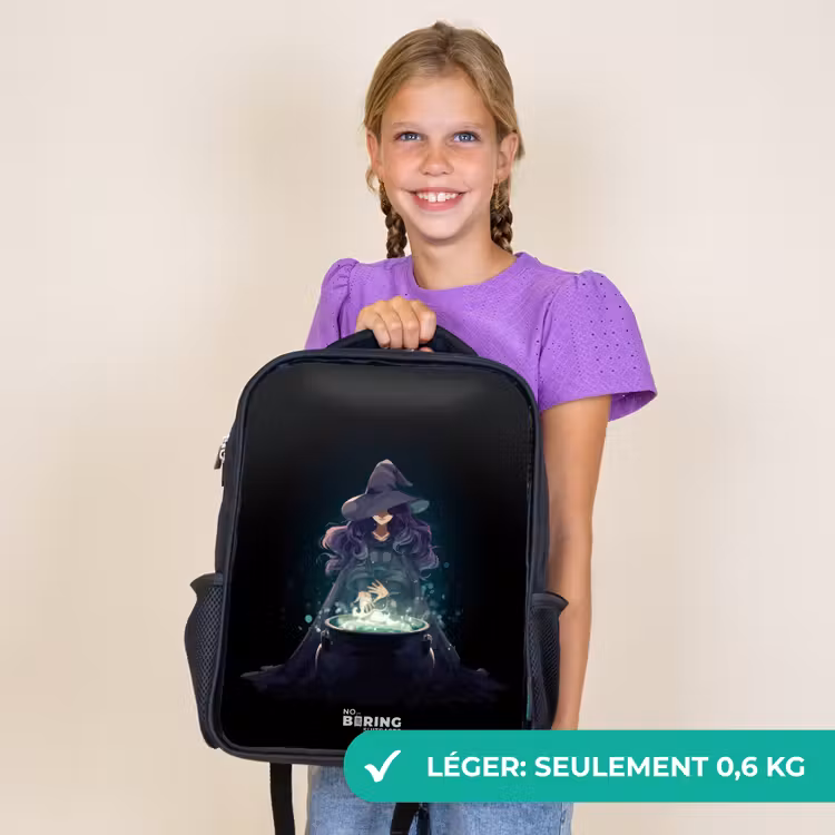 Sac à dos enfant - Noir - Sorcière - Chaudron - Magie — 9