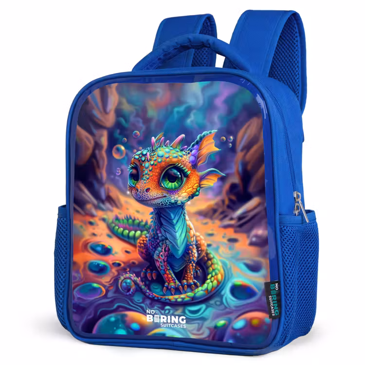 Sac à dos enfant - Bleu - Dragon saphir orné — 7