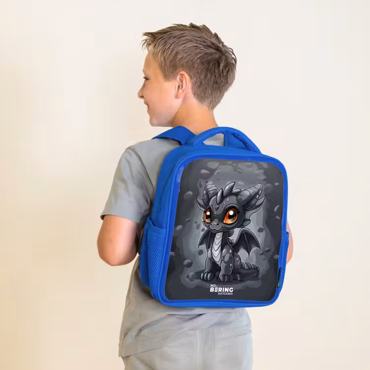 Sac à dos enfant - Bleu - Gino queue-de-gris — 2